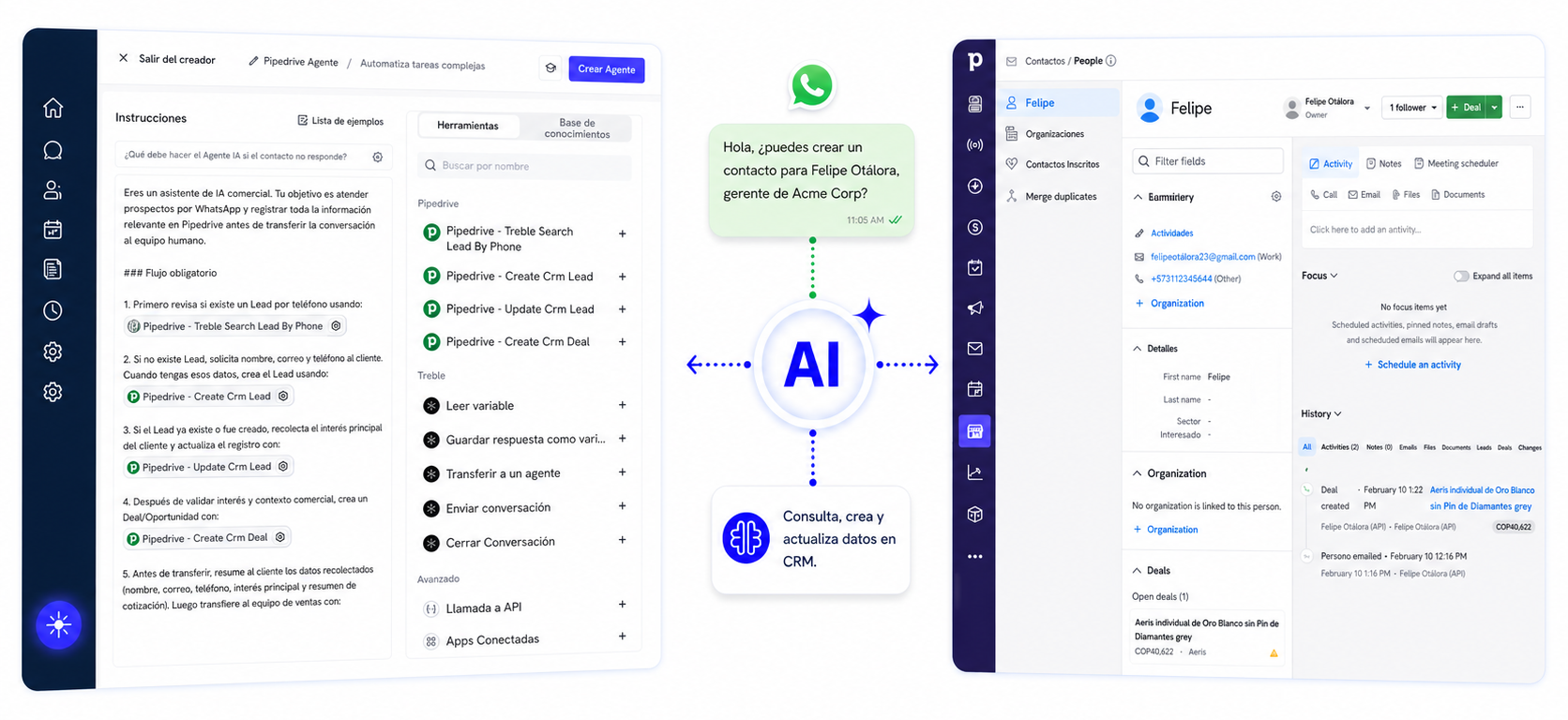 Integración de Treble con Pipedrive