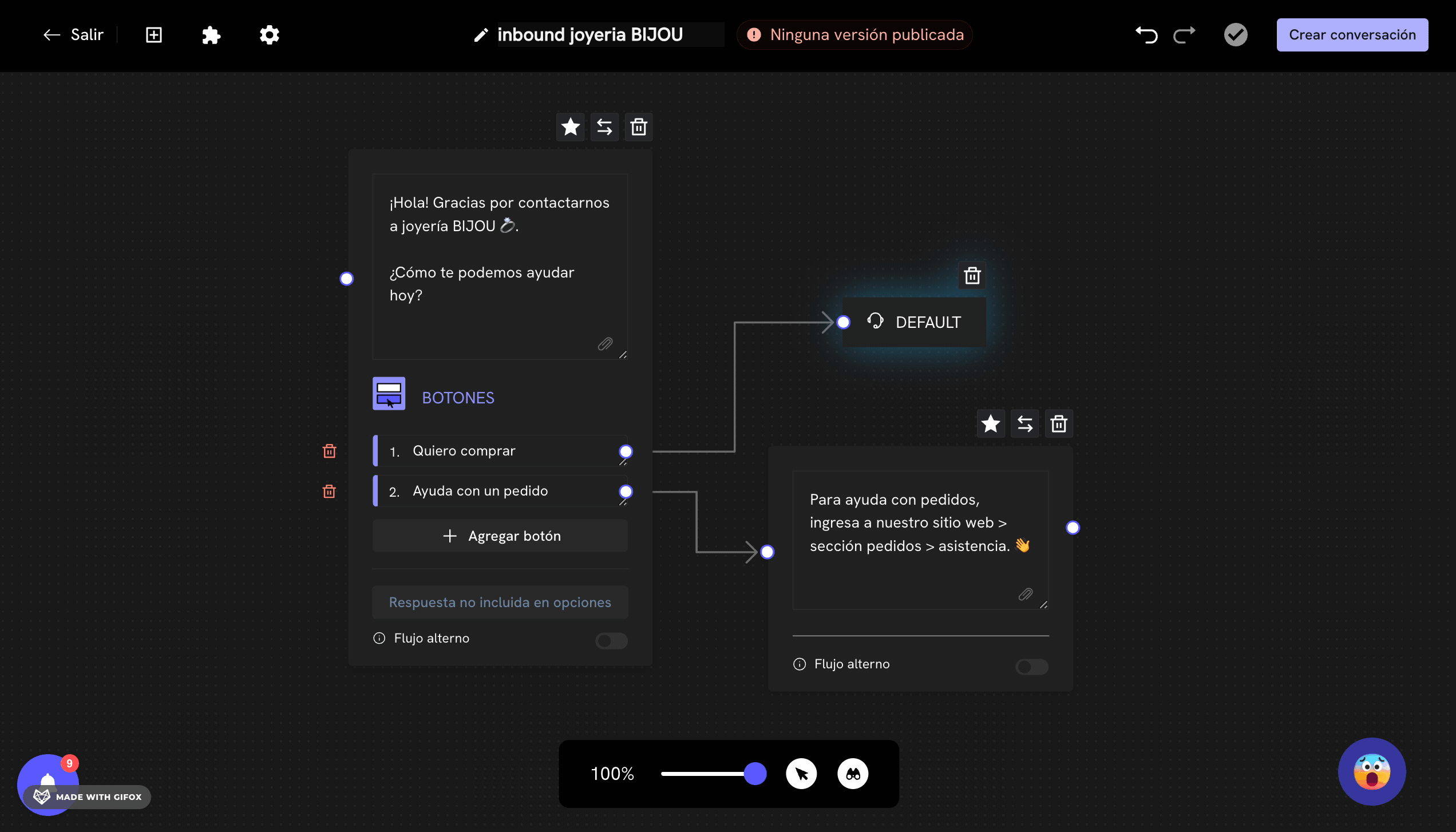 Configure the agent transfer block