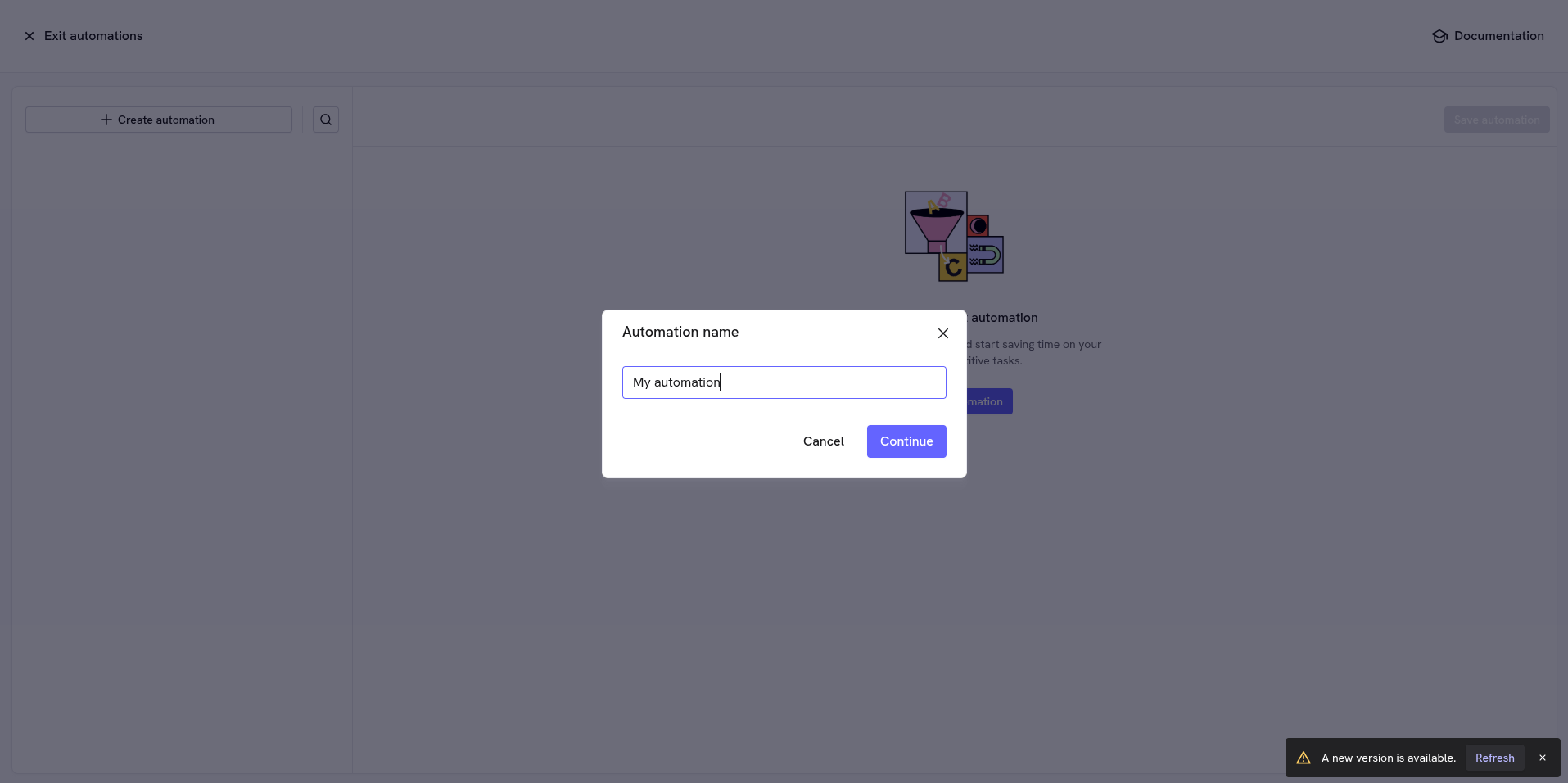 Automation name