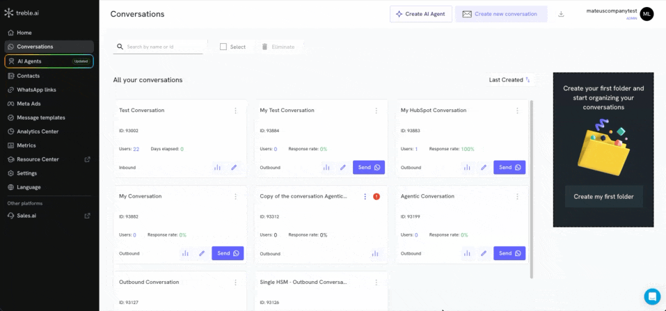 Configurar o bloco de Ação CRM para atualizar o estágio do contato