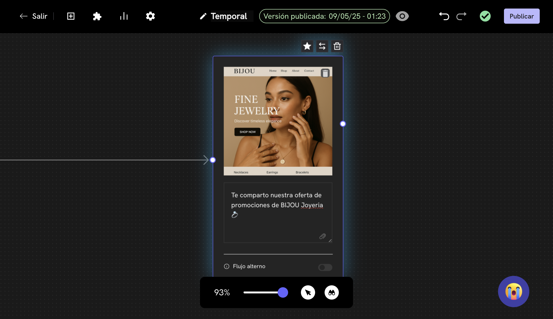 Adjuntar multimedia en el editor de Treble