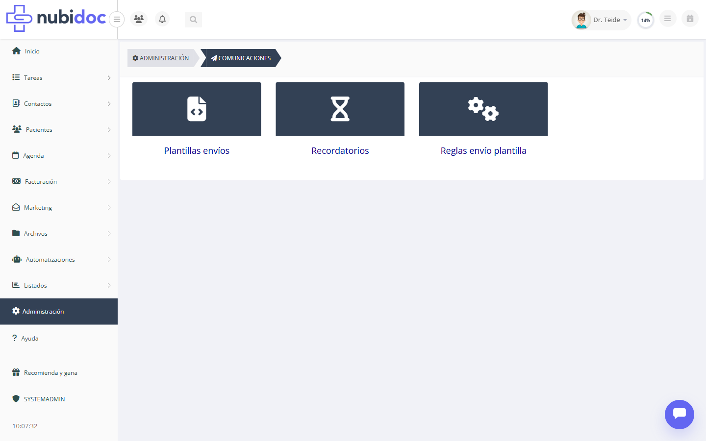 Hub de Comunicaciones con sus tres tarjetas