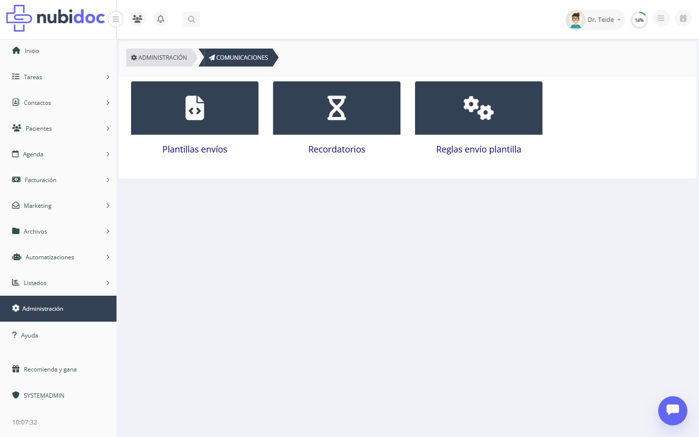 Hub de Comunicaciones con sus tres tarjetas
