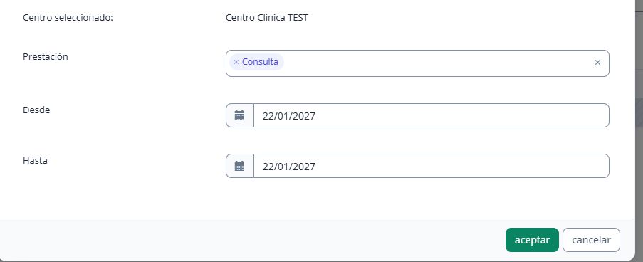 Prestación Consulta y periodo de generación del 22 de enero de 2027.