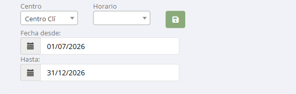 Formulario de nuevo periodo de horario