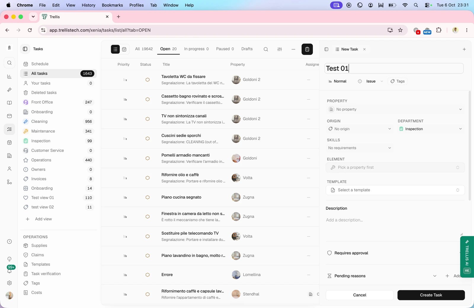 Define the task — screen from the Trellis walkthrough