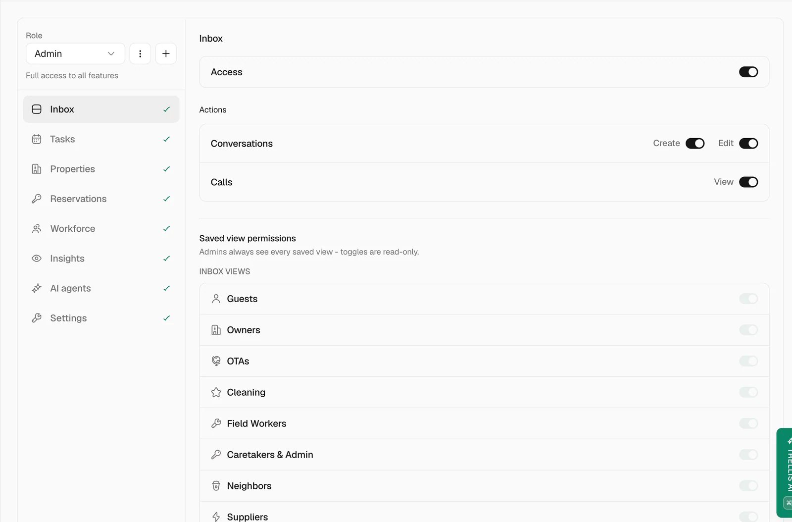 Create a role and control inbox access in Trellis
