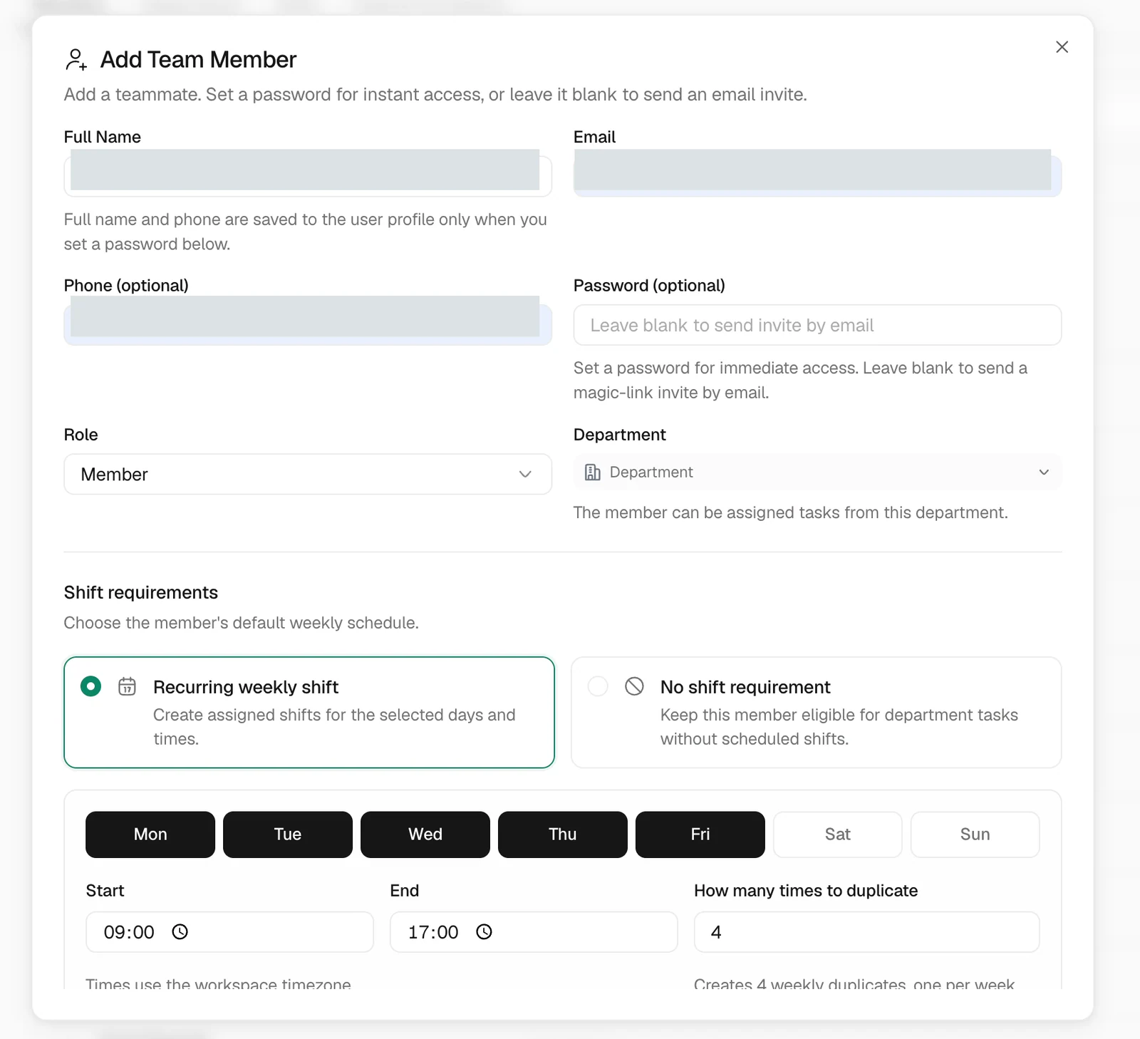 Invite an internal teammate in Trellis