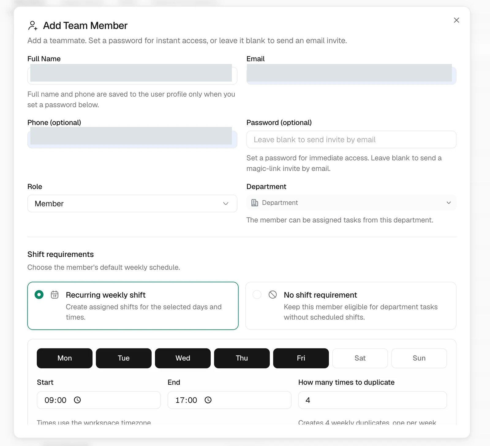 Invite an internal teammate in Trellis