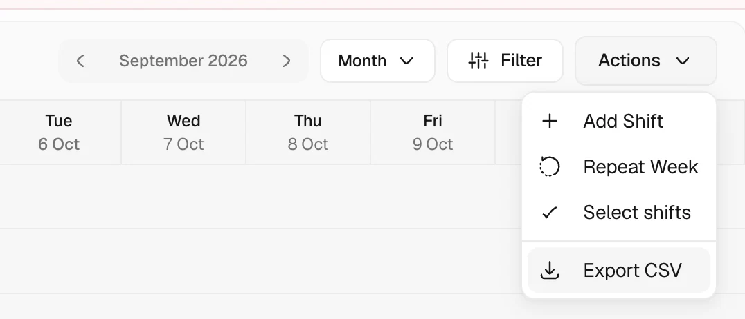 Change the view, filter, and export in Trellis
