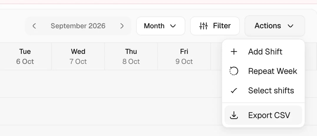 Change the view, filter, and export in Trellis
