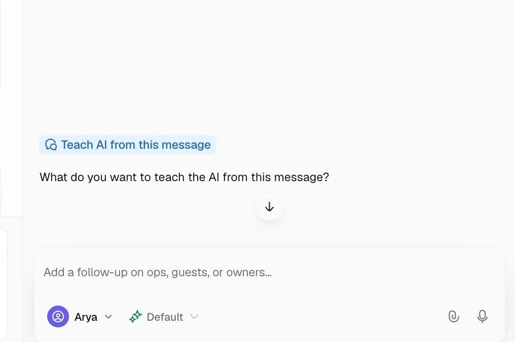 Teach AI from an existing reply in Trellis