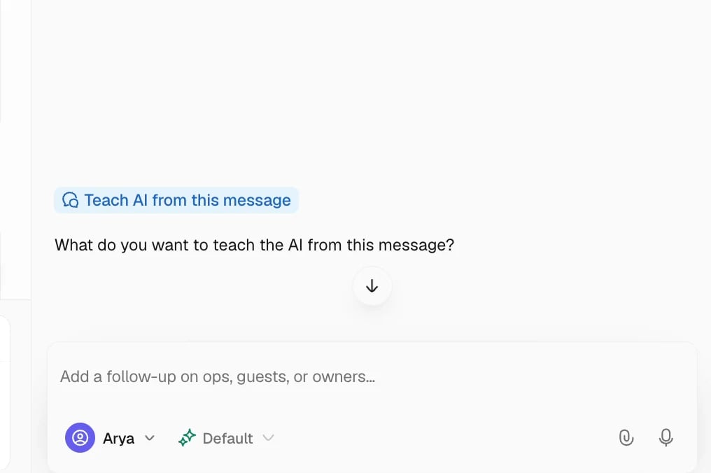 Teach AI from an existing reply in Trellis