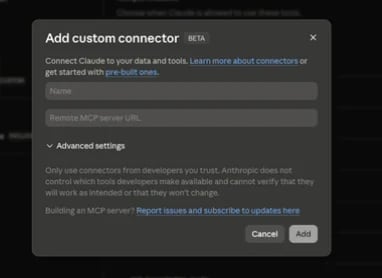 Add a custom connector in Claude