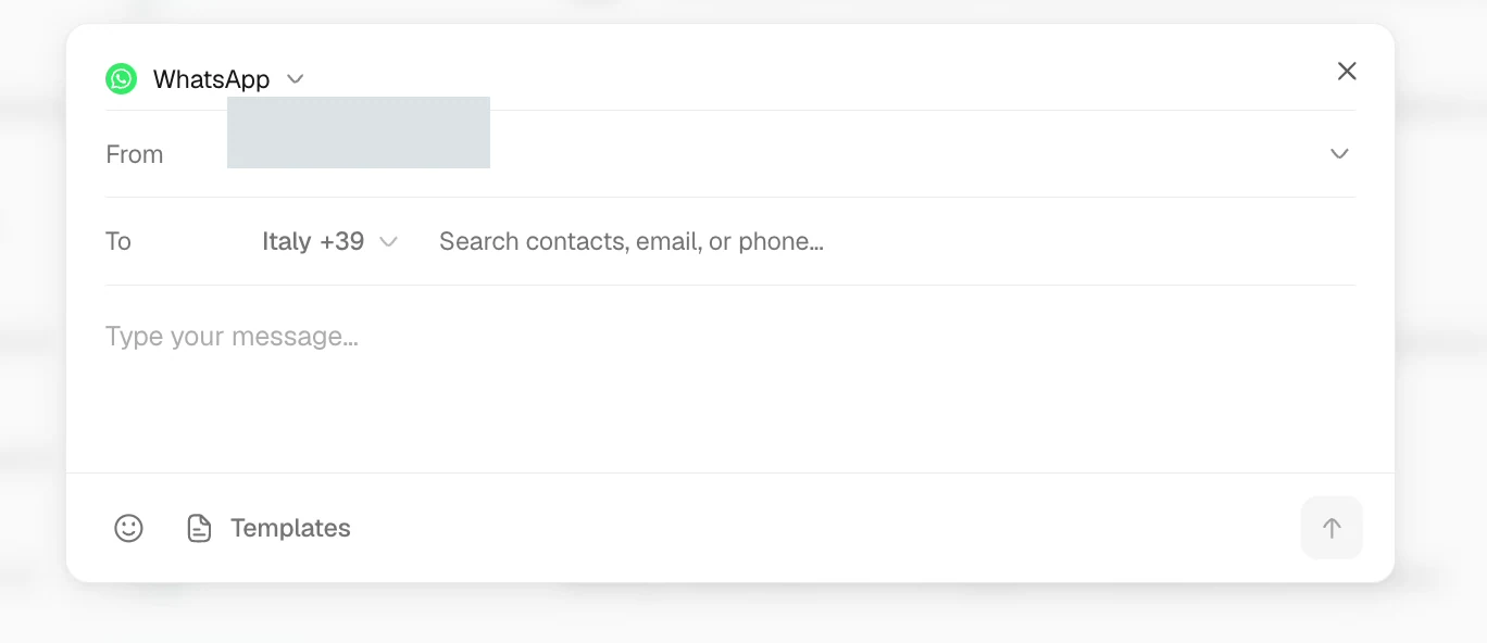 Start an outbound message in Trellis