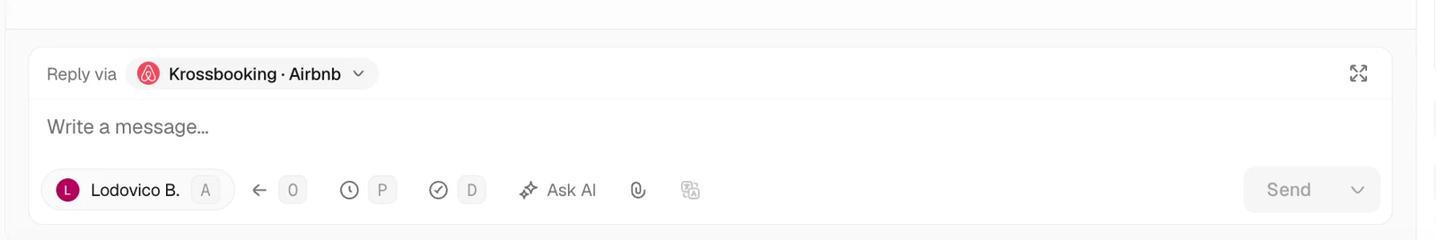 Choose the reply channel in Trellis