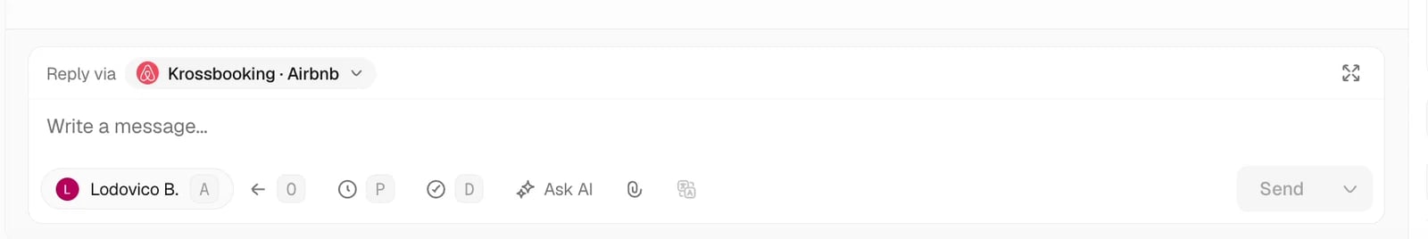 Choose the reply channel in Trellis