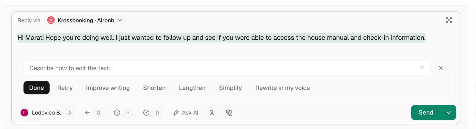 Draft and edit with Ask AI in Trellis
