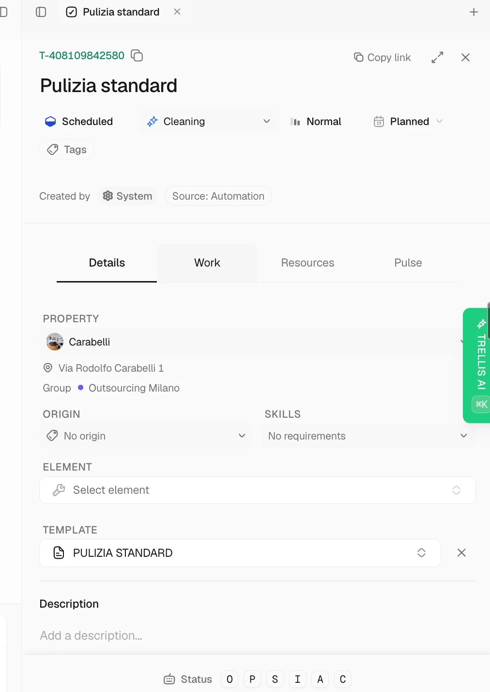 Open connected tasks in Trellis