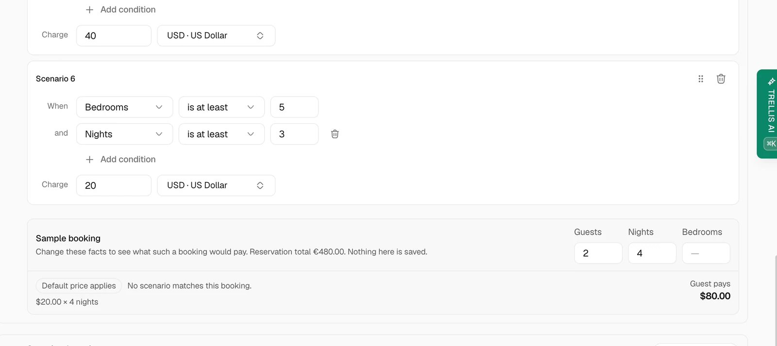 Test protection scenarios in Trellis