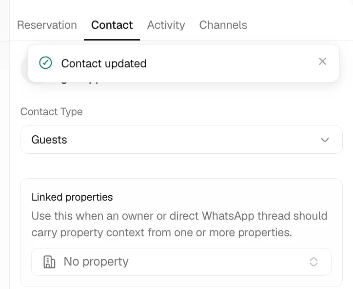 Move a conversation out of No inbox in Trellis