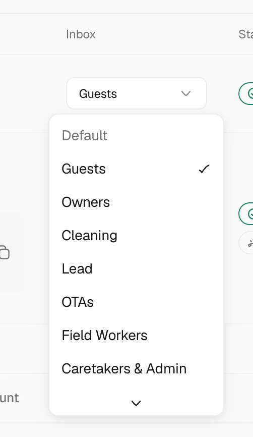 Choose a default inbox for a channel in Trellis