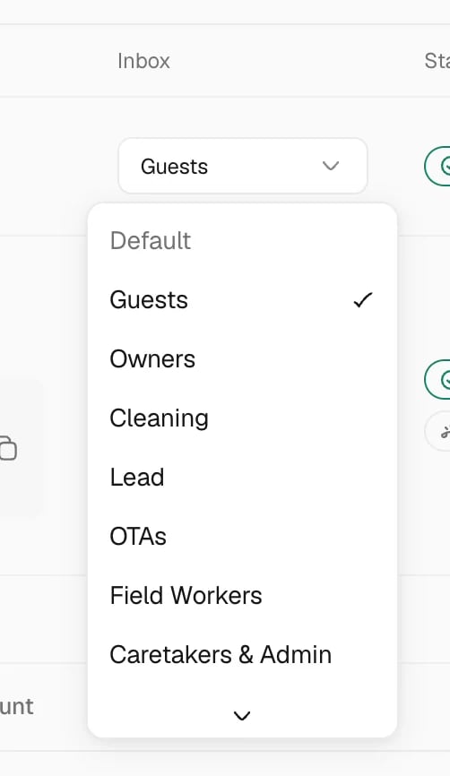 Choose a default inbox for a channel in Trellis