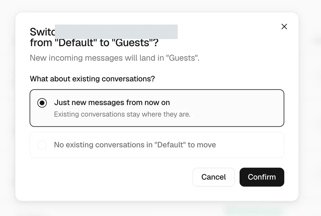 Route new callers to an inbox in Trellis