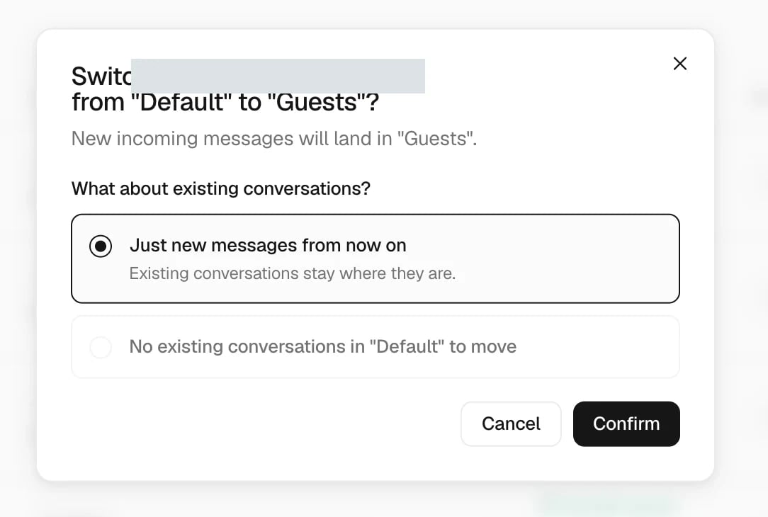 Route new callers to an inbox in Trellis