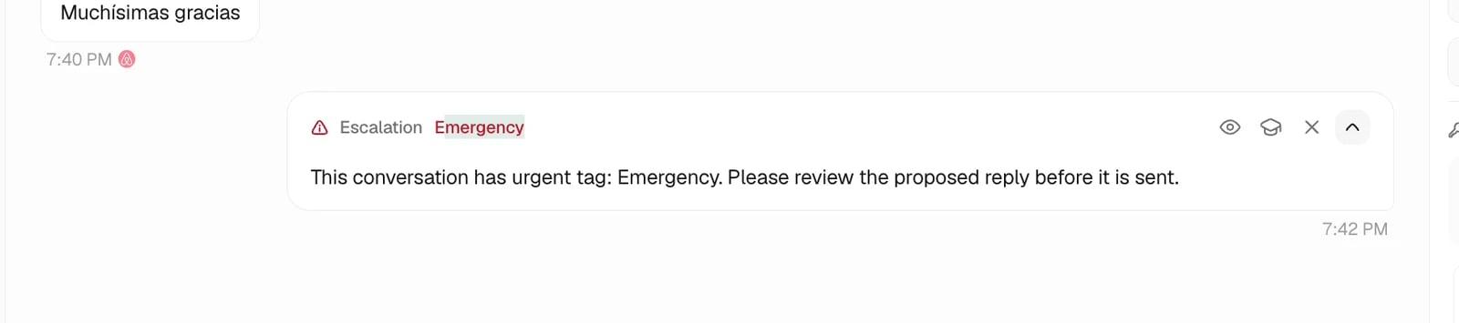 Use urgent tags to trigger escalation in Trellis