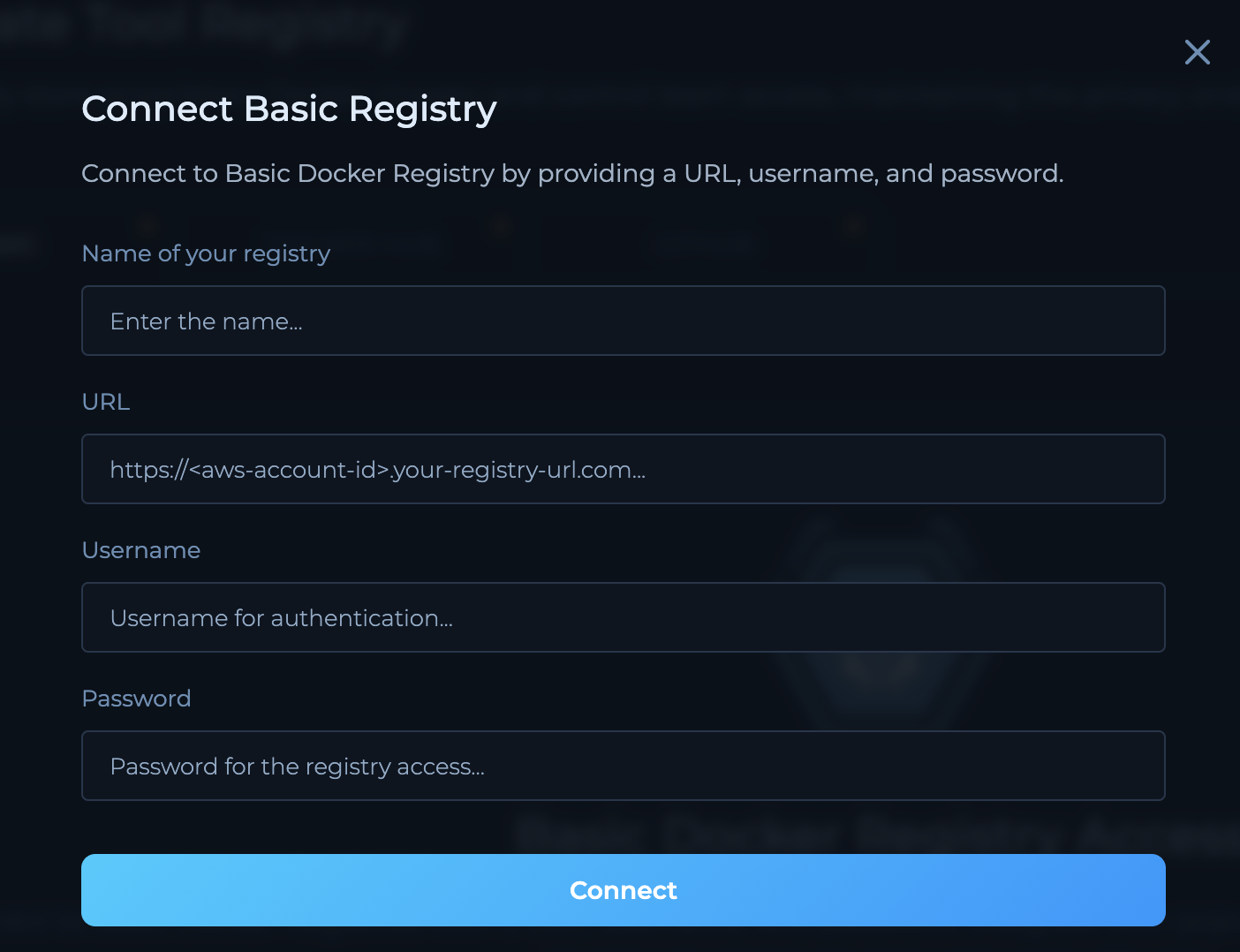Private Registry Connection