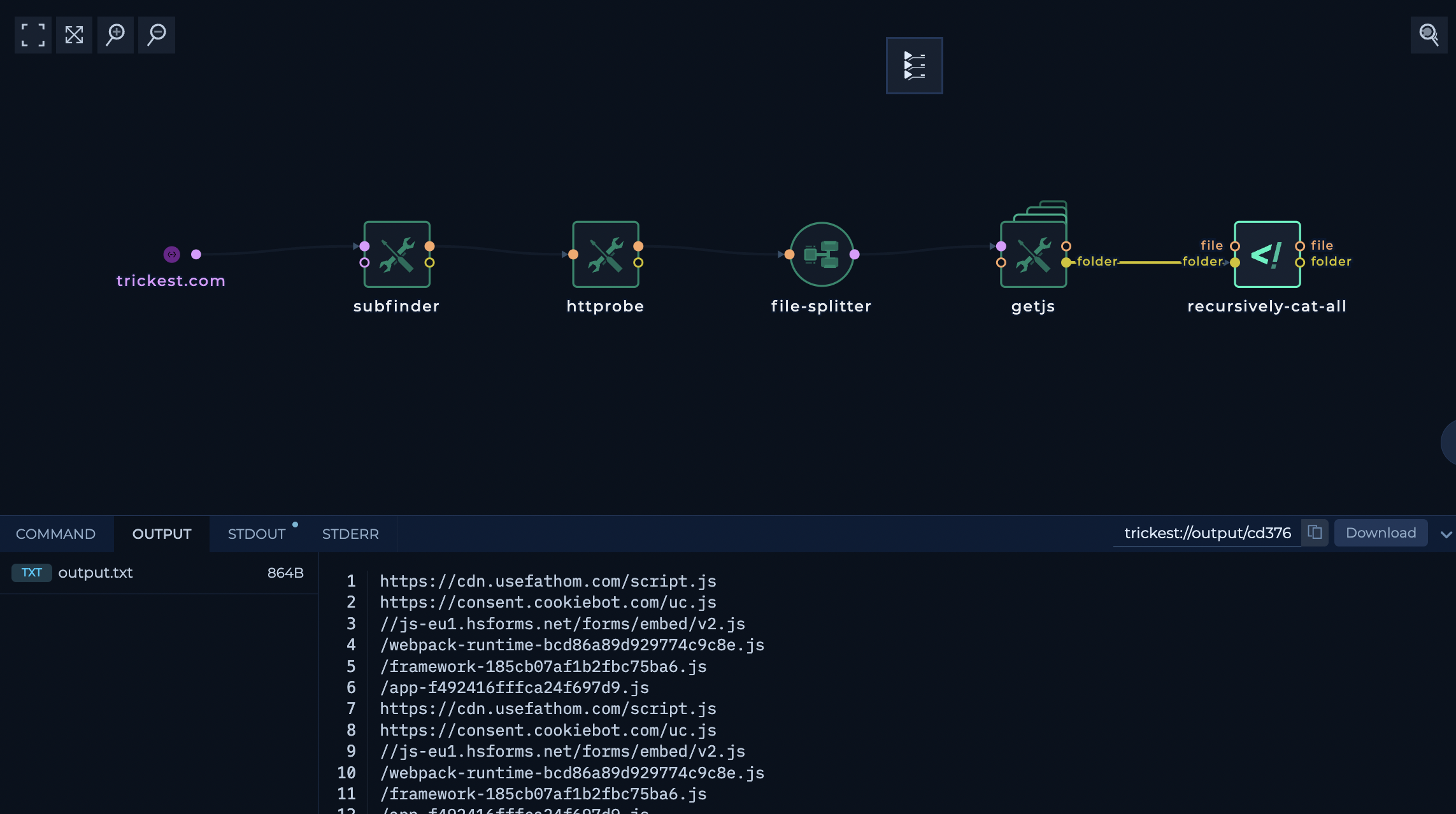 Aggregating Splitter Outputs