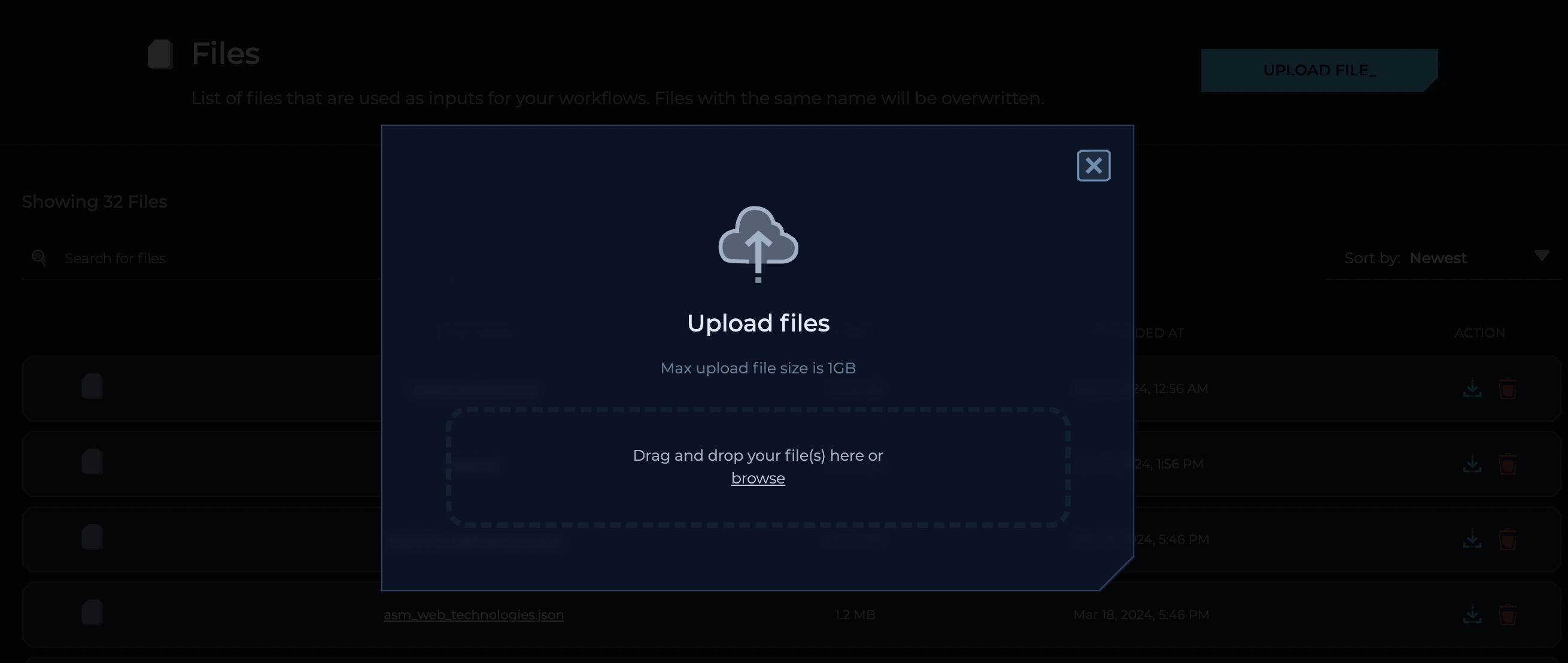 Uploading File
