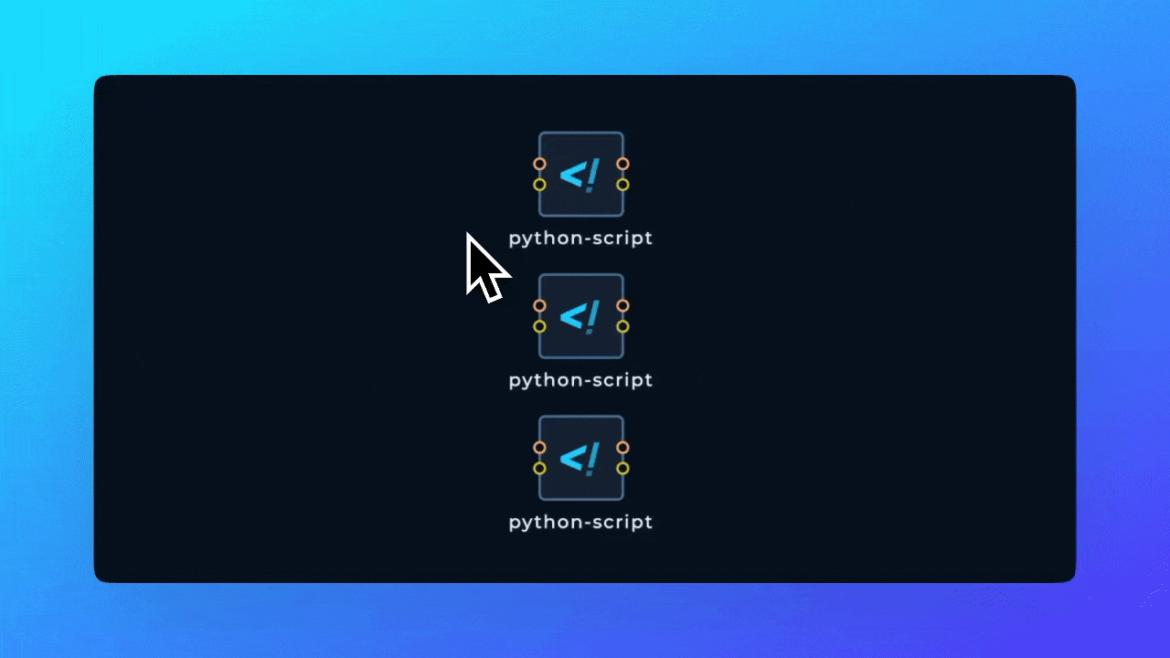 Deleting multiple nodes from the editor