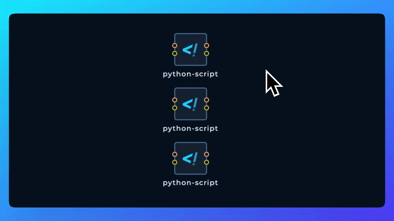 Deleting multiple nodes from the editor