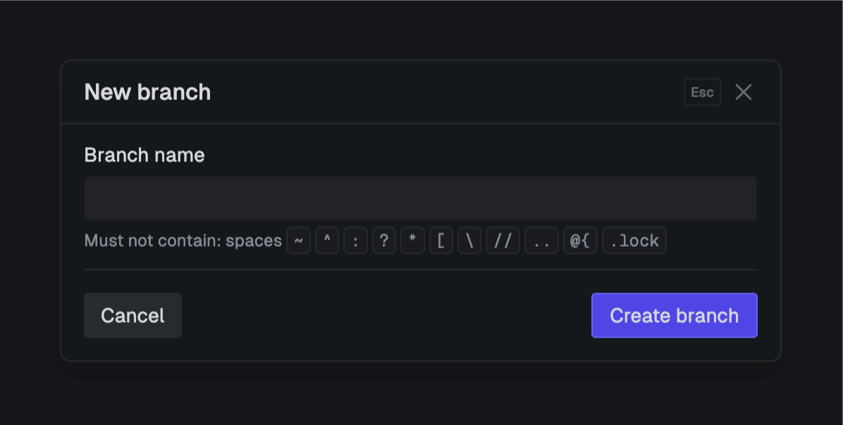 Create preview branch