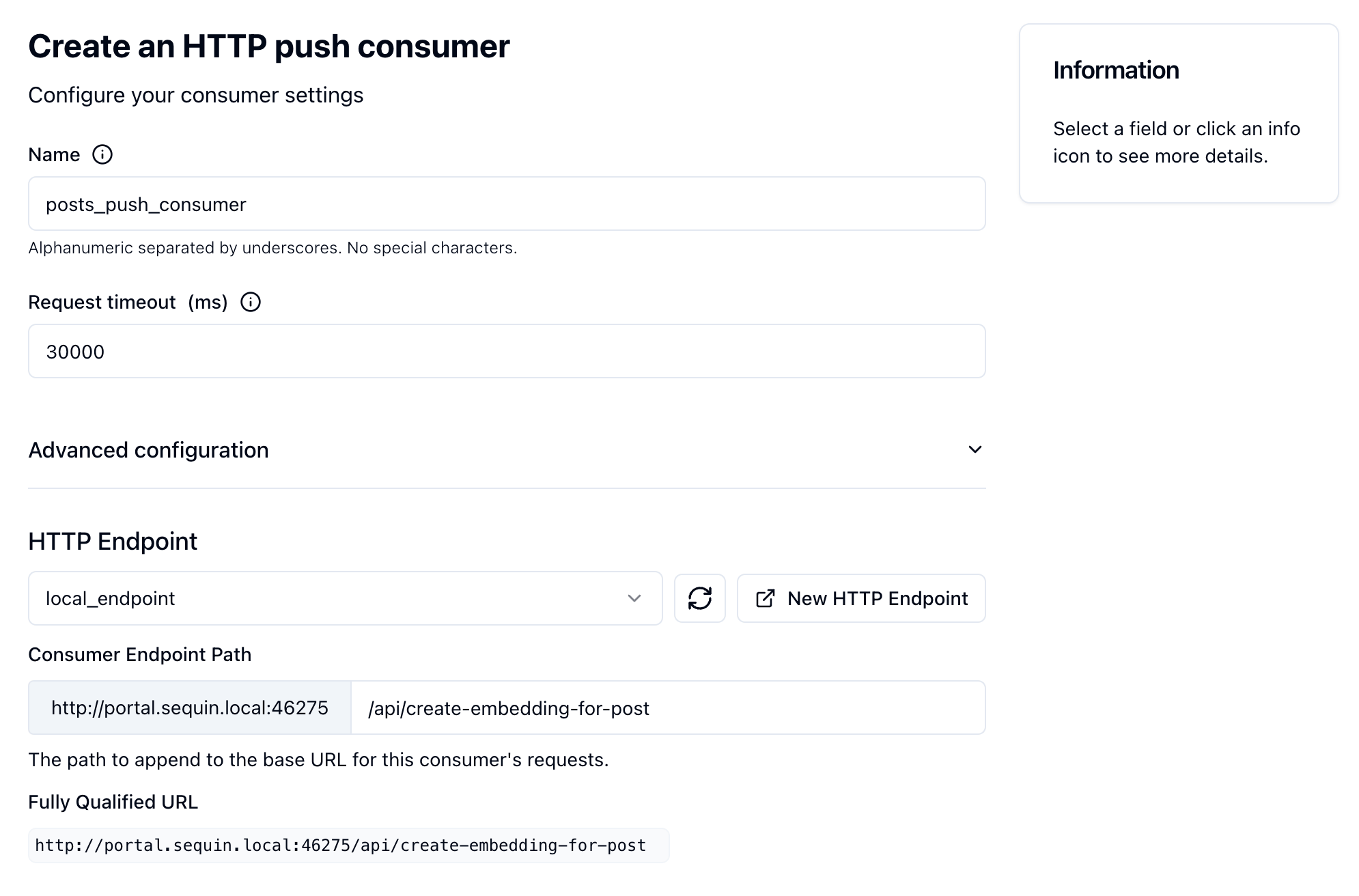 Consumer Endpoint