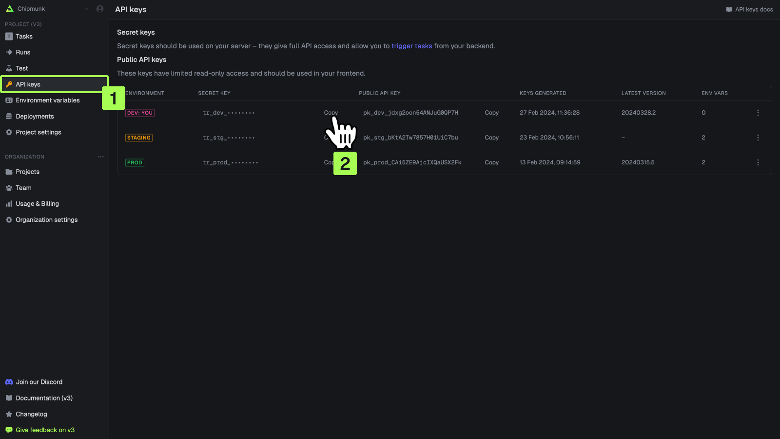 How to find your secret key
