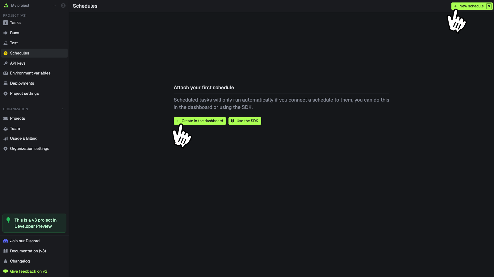 Blank schedules
page