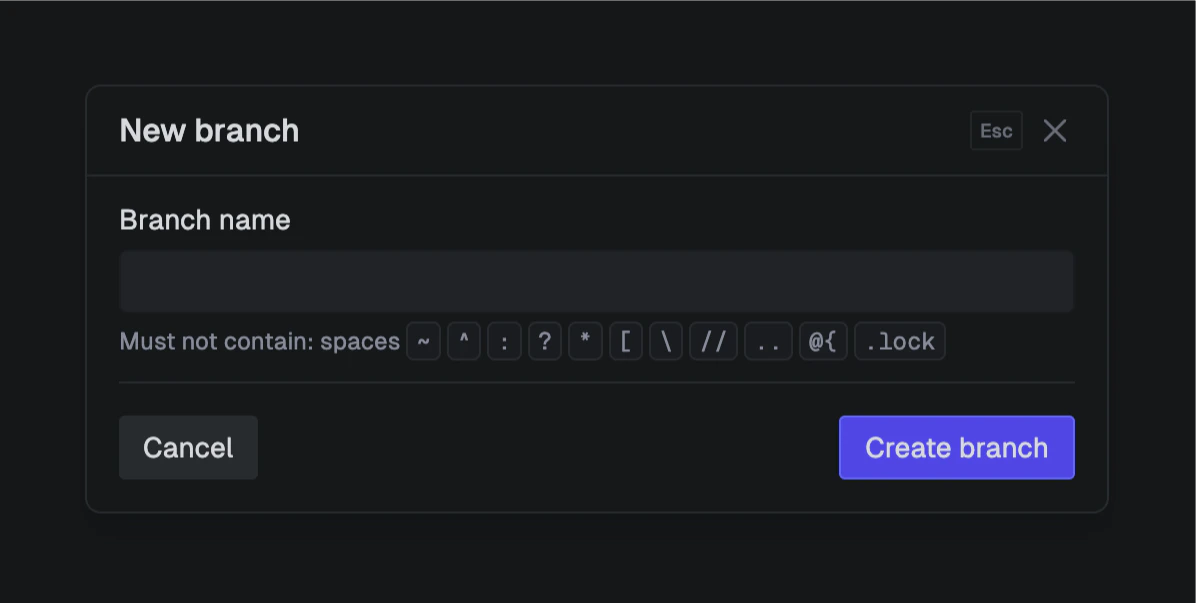 Create preview branch