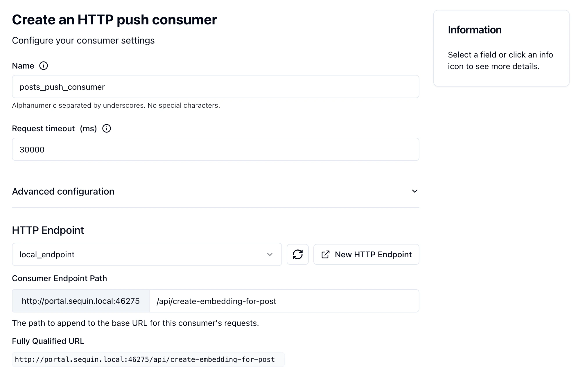 Consumer Endpoint