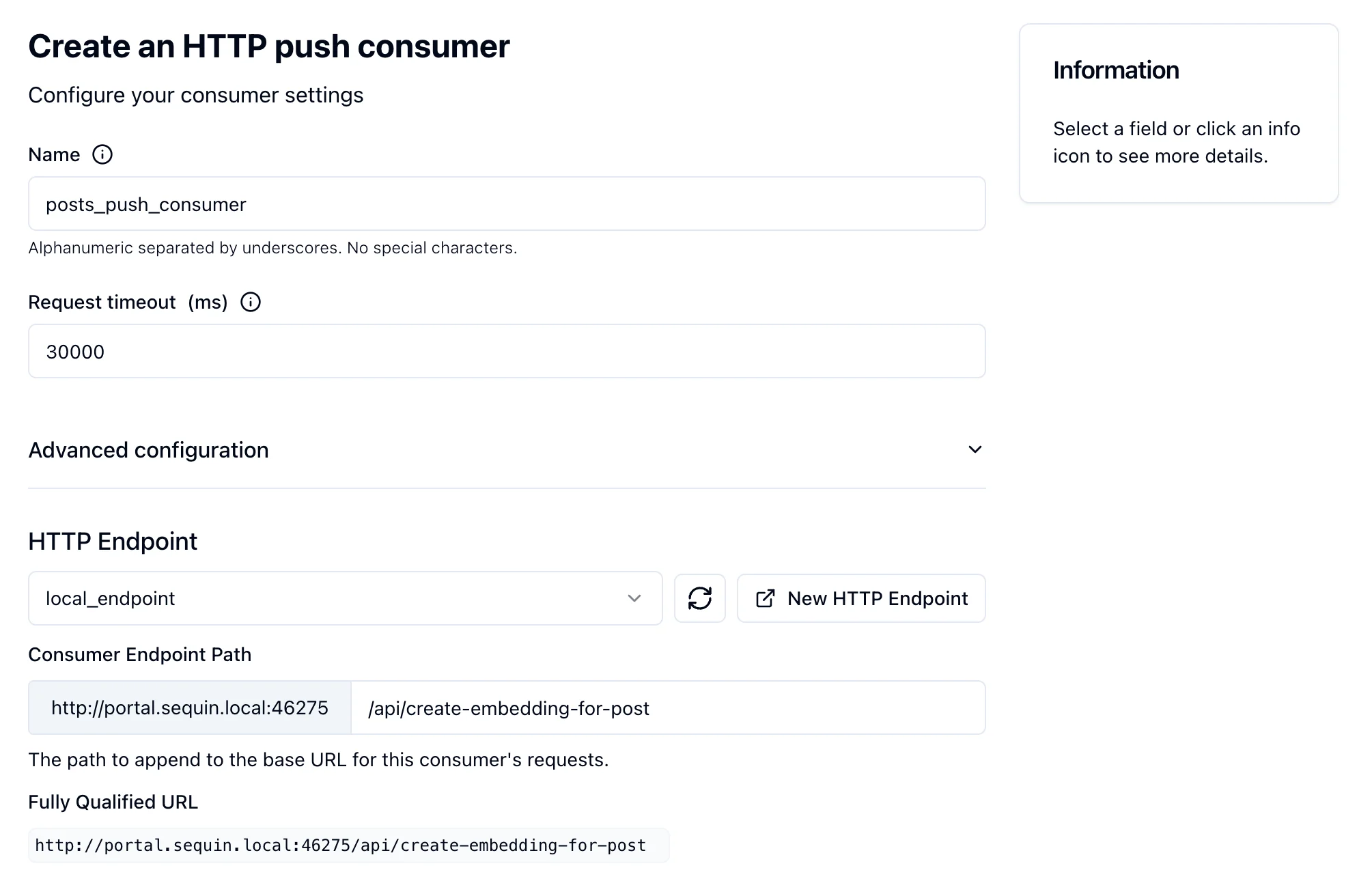 Consumer Endpoint