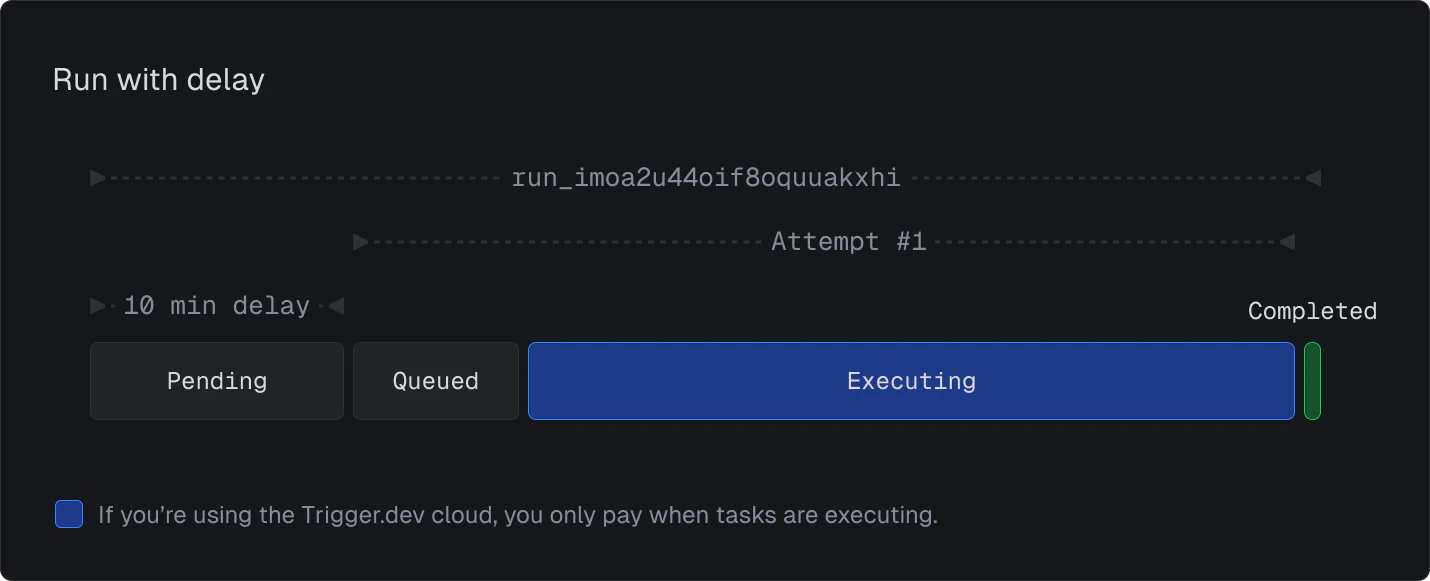 Run with delay