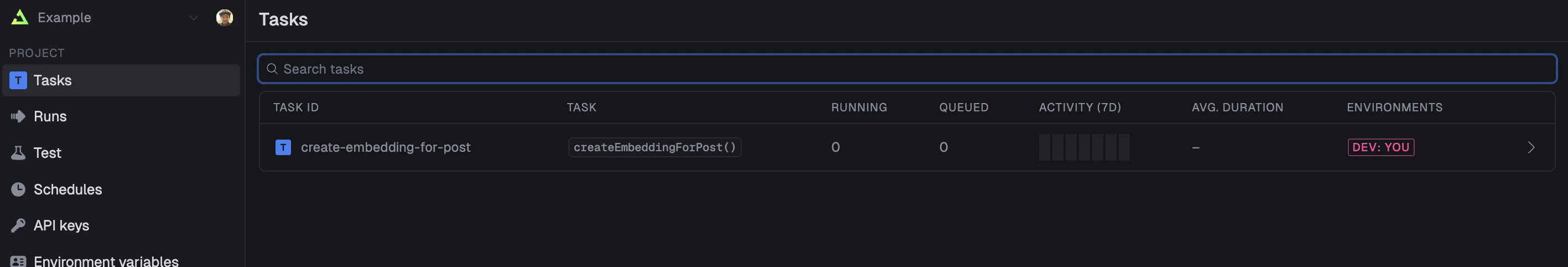 Task added