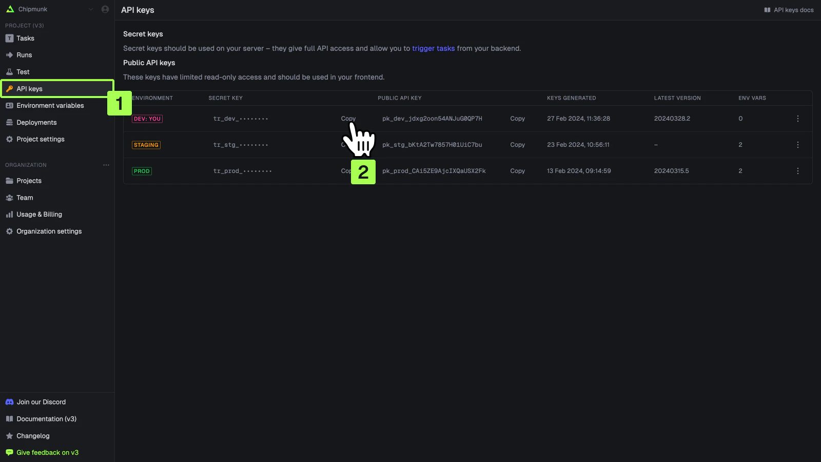 How to find your secret key