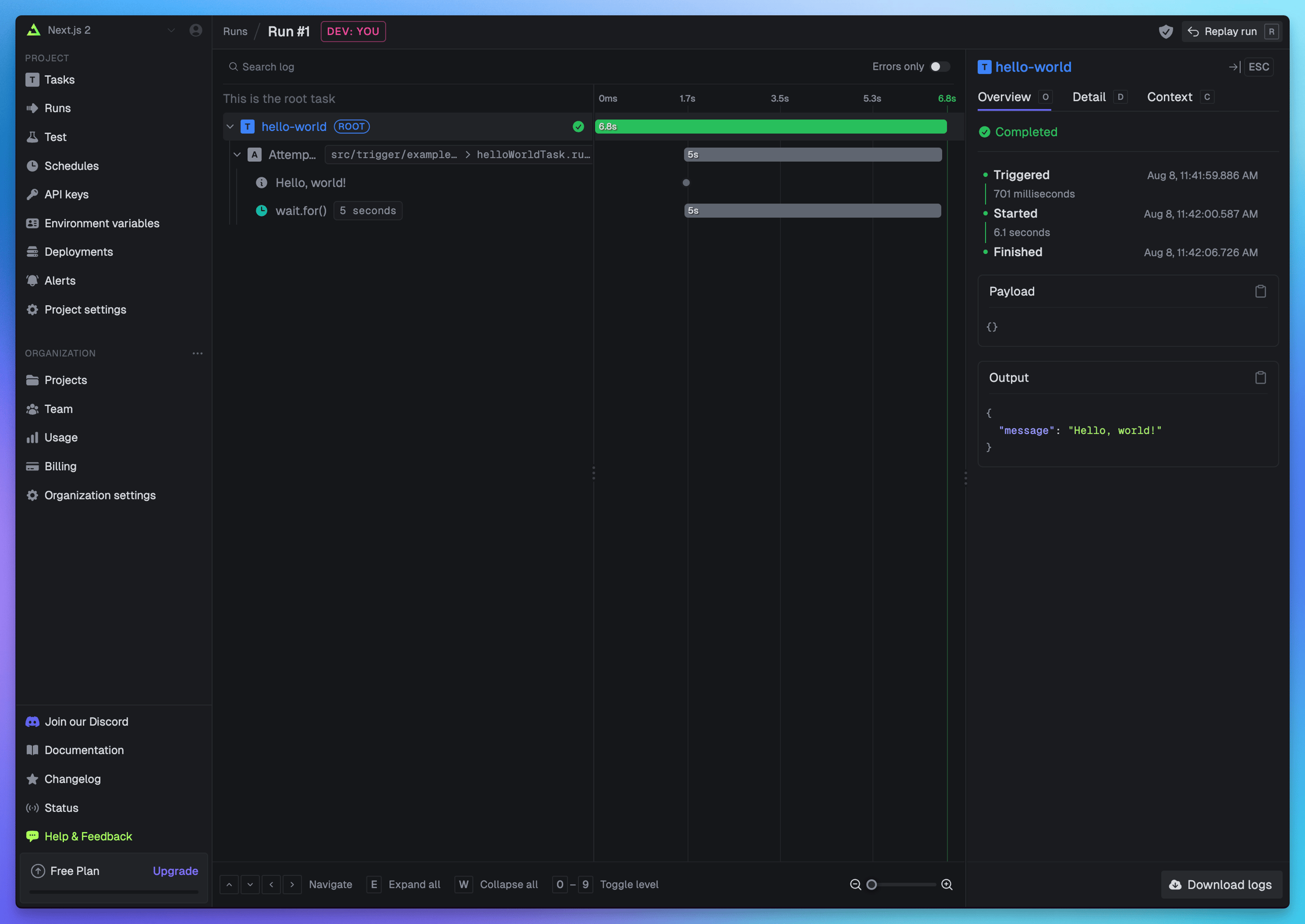 Quick start: add Trigger.dev to your project - Trigger.dev