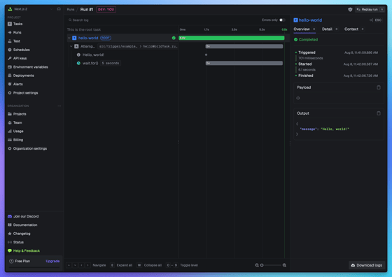 Quick start: add Trigger.dev to your project - Trigger.dev