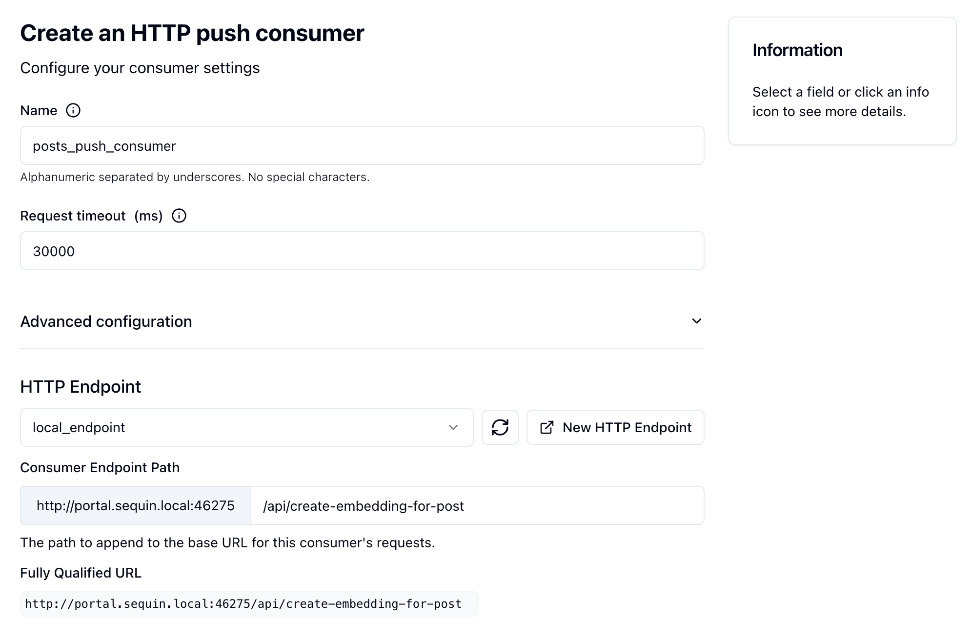 Consumer Endpoint