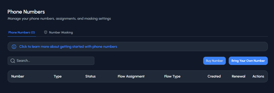Phone Number Management