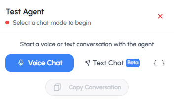 Test Agent Interface